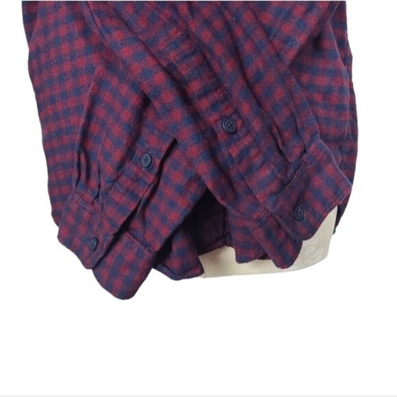 J. Crew Factory Flannel Plaid Button Down Long Sleeve Shirt Men's L - Picture 3 of 7